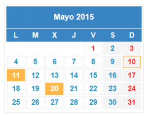 calendario fiscal mayo 2015